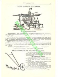 1903 Planet Jr. Brecks Cultivator Plow Catalog AD