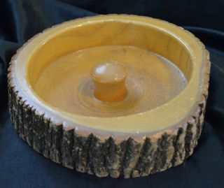 Tree trunk nut cracking Bowl Unique Gift Coffee Table Piece Candy Dish