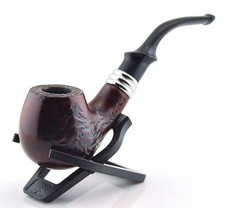   Tobacco Smoking Pipe Durable Wood Carved designs pipe Round Gift 052