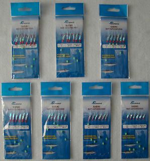 SABIKI  Live Bait Catching Rigs 14 Packs in 7 Sizes E