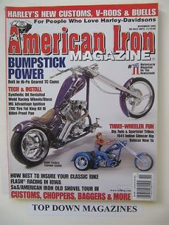 American Iron Magazine November 2005 Three Wheeler Trikes
