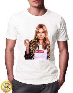 New Kate Moss SUPREME Special Edition Printed T Shirt Mens Womens