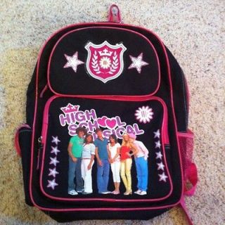 HIGH SCHOOL MUSICAL Large 16 Backpack Book Bag Sack School Used 
