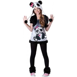  Preteen Child Girls Panda Bear Animal Hood Hoodie Halloween Costume