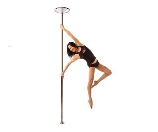 New X Pole X PERT 45mm Chrome Spinning Dancing Exercise Pole w/ Bag 
