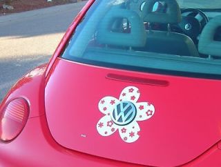 VW Beetle Flower Magnetic Decal  You choose color