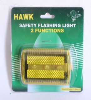 YELLOW LED Flashing Safety Light BicycleWalkerRunner