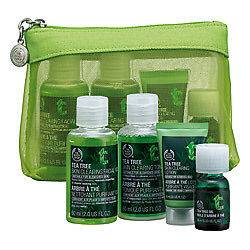 The Body Shop Tea Tree 4pc Skin Care Kit Oil Toner Wash Lotion 