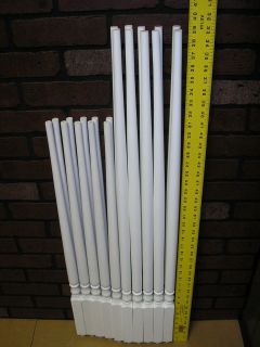   WHITE WOOD PRIMED SPINDLES BALUSTERS STAIR RAILING POST 41 39 31