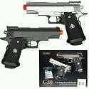 G10 Full Metal Combo Airsoft Handgun Pack   Black and Silver w/1000 BB