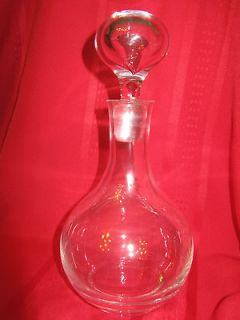 Wine Clear Glass Crystal Decanter with Stopper 11.5 inches in height