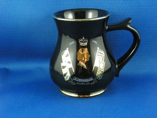 HM Queen Elizabeth II 60th Birthday Commemorative Mug Prinknash 