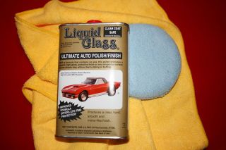 LG100 Liquid Glass Ultimate Auto Polish 16oz Pad&Towel