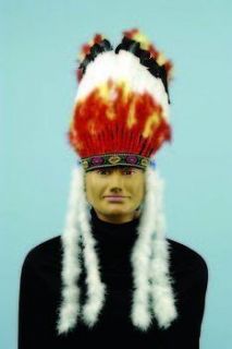 New Indian Accessory Native Feather Headdress Western