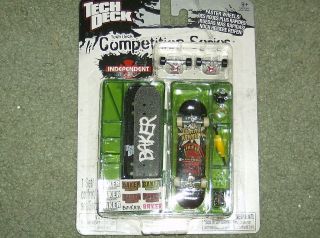 Tech Deck Competition Series, Independent, Faster Wheels, Baker, New 