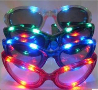   Club Disco Flashing LED Glow Rave Light Glasses Sunglasses Gift Toy