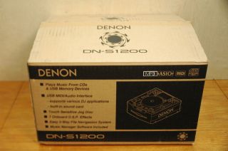 Denon DN S1200 DNS 1200 DJ CD  Player Turntable USB New open box