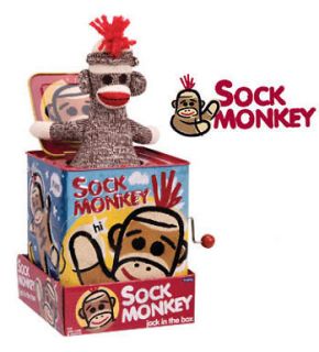   Monkey Jack In The Box Tin Metal Box Schylling Space Classic Kids Toy