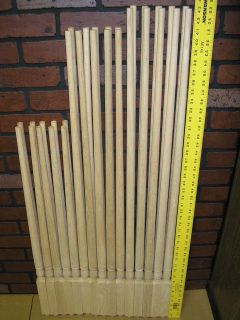 10 OAK UNFINISHED SPINDLES BALUSTERS STAIR RAILING POST 41 31 43