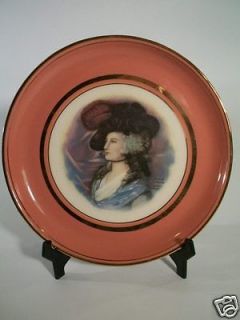 Vintage Hyalyn Porcelain Decorative Plate Victorian Joh Peters 