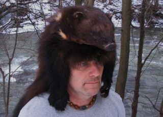 Wolverine Mountain man fur hat * hats mens ladies coyote fox beaver 