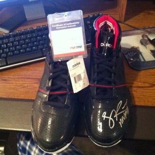 DERRICK ROSE AUTO SIGNED AND INSC PSA/DNA 12.5 ADIDAS SHOES Inscribed 