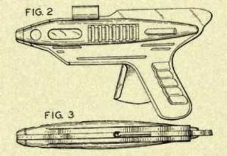 BUCK ROGERS Sparking Toy Gun 1953 Design US Patent_K381