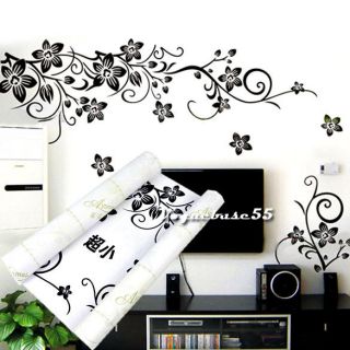   Removable Wall Stickers Wall Decals Art Black Decal Decor Sticker VE4A