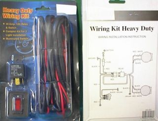 WIRE KIT FOG LIGHTS WIRING HARNESS DRIVING LAMPS