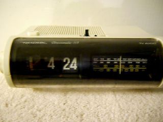 Vintage Flip Alarm Clock Radio AM/FM/TV Retro Chronomatic 115 