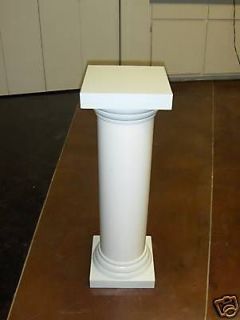 Wedding Column   Pedestal with Display top   2 White