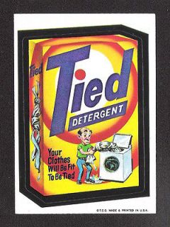 1973 Topps Wacky Packages 1st Series 1 TIED DETERGENT wb ex+