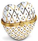 Heart Shaped Porcelain Box Enamel Jewelry Trinket Collectible Great 