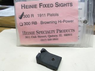 Heinie Combat Rear Sight   1911   Heinie Cut   no dot   matte