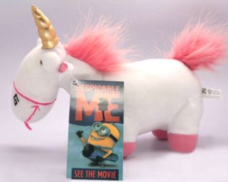 Despicable Me fluffy Unicorn Plush Solf Doll Toy NEW