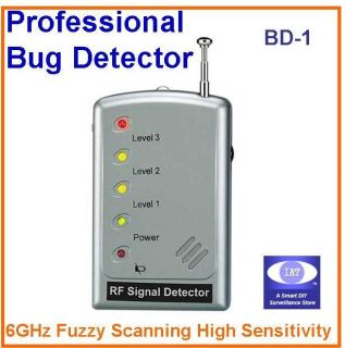 Prof. RF Bug Detector Anti Spy Hidden GPS Camera 6GHz
