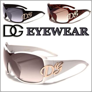 DG Eyewear Oversized Women Designer Sunglasses Shades White Black 