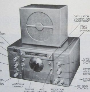   HRO 50 shortwave radio SERVICE MANUAL photofact SCHEMATIC diagram