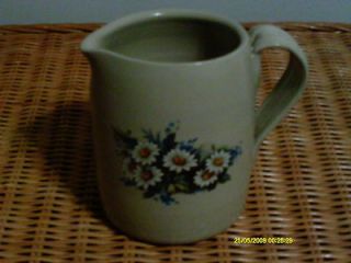 Daisy Design Pottery Pitcher 6 tall by Casey Pottery in Marshall 