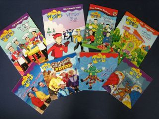 THE WIGGLES Lot 8 Picture NEW Children Story Books PBS kids