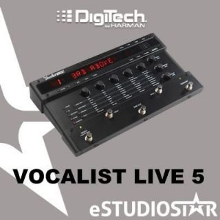 DIGITECH VOCALIST LIVE 5 HARMONY PROCESSOR PEDAL LIVE3 VL5 VOCAL 