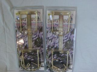   *** Set of 2 Silver Garden Flower Pot Hanger *Brand New