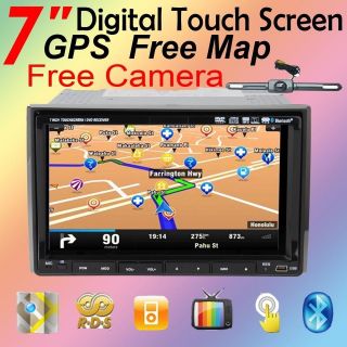 Cool 7 HD TouchScreen Car DVD  Player GPS SAT BT Receiver iPod AUX 