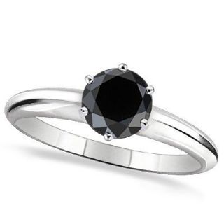 black diamond engagement ring in Engagement Rings