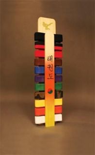   Arts Taekwondo Handmade Belt Display Rack with Name Personalized New