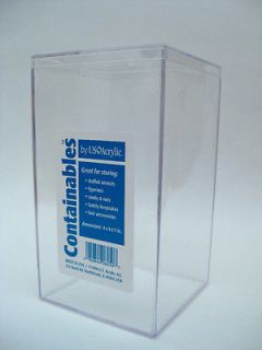 New ** Clear Plastic Acrylic Display Case Beanie Baby