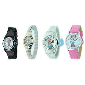 Disney Minnie Mouse Childrens Watches in Pink Gift Box  Choice of 