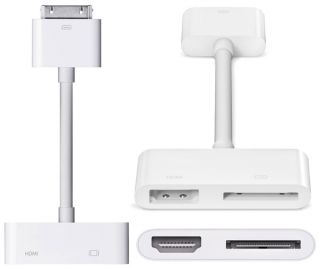   AV HDMI Adapter to HDTV for Apple New iPad 2 3 iPhone 4S 4G iPod Touch
