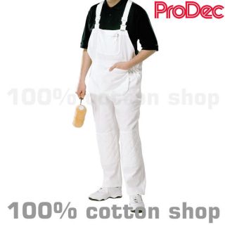 ProDec Painters Bib and Brace Overalls Coveralls White