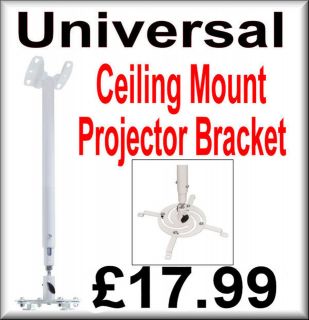 Universal White Ceiling Mount Bracket 4 Projector £17.​99 Free 